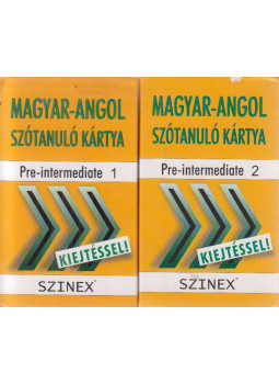  - Magyar-angol szótanuló kártya pre-intermediate 1-2., Budapest 2010 antikvár könyv