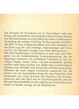 Heinrich Böll - Zum Tee bei Dr. Bosrig - Höspiele Heinrich Böll - Zum Tee bei Dr. Bosrig - Höspiele, null 1964 antikvár könyv
