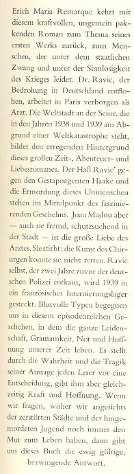 Erich Maria Remarque - Arc de triomphe