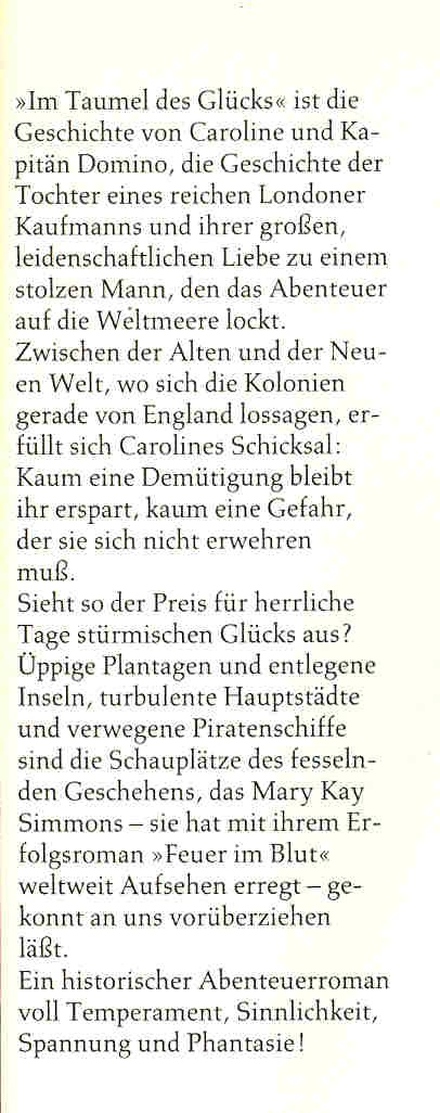 SIMMONS, MARY KAY - Im Taumel des Glücks