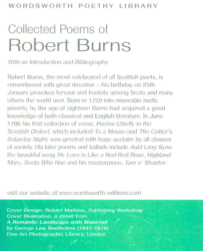 Burns Róbert - Collected Poems of Robert Burns