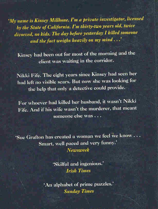 Sue Grafton - A is for Alibi