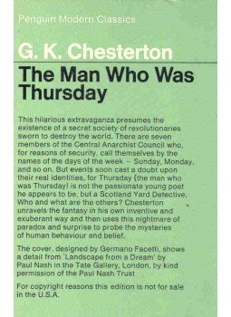 CHESTERTON, G.K. - The Man Who Was Thursday CHESTERTON, G.K. - The Man Who Was Thursday, null 1975 antikvár könyv
