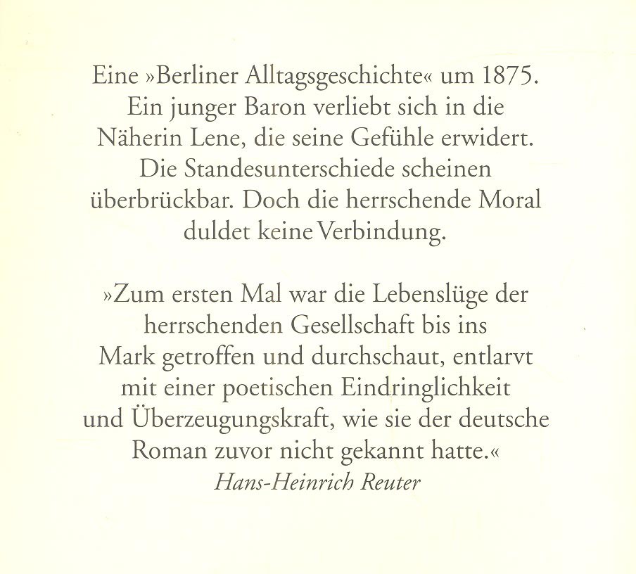 Fontane, Theodor - Irrungen, Wirrungen