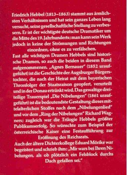 Hebbel, Friedrich - Agnes Bernauer; Die Nibelungen Hebbel, Friedrich - Agnes Bernauer; Die Nibelungen, null 0 antikvár könyv