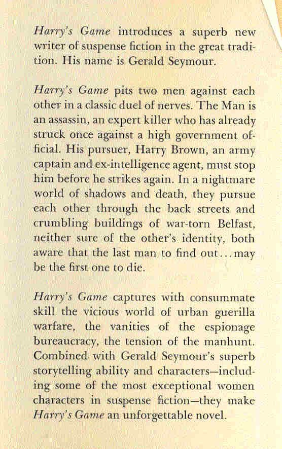 Gerald Seymour - Harry's Game