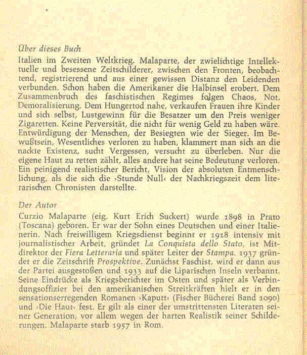 Malaparte, Curzio - Die Haut