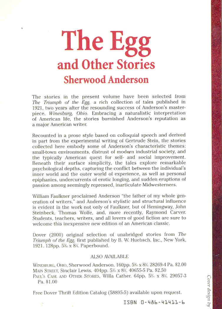 Anderson, Sherwood - The Egg