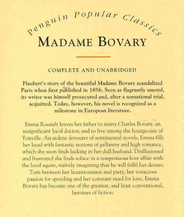 Gustave Flaubert - Madame Bovary