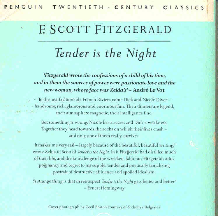 F. Scott Fitzgerald - Tender is the Night