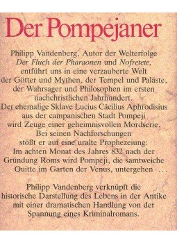 Philipp Vandenberg - Der Pompejaner Philipp Vandenberg - Der Pompejaner, null 1986 antikvár könyv