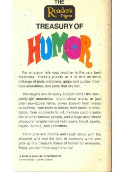  - The Reader's Digest Treasury of Humor, null 1967 antikvár könyv