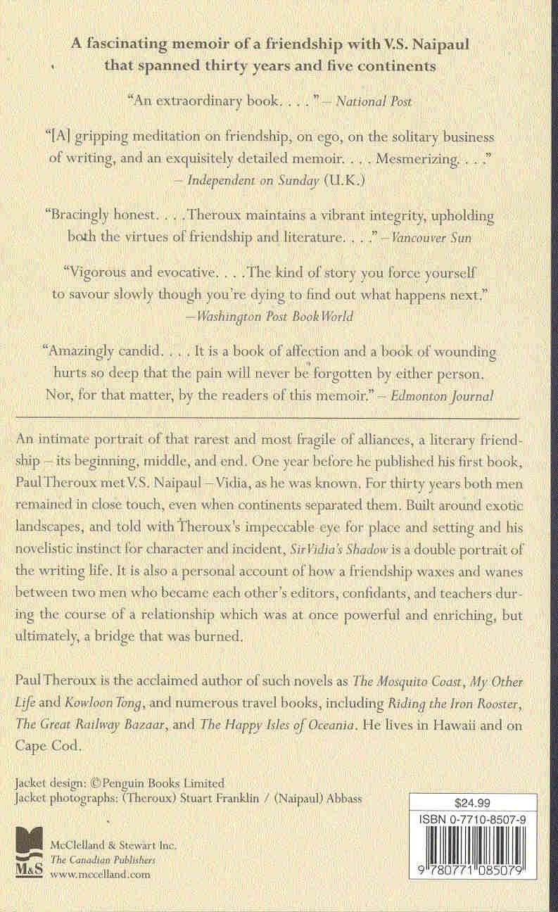 Paul Theroux - Sir Vidia's Shadow