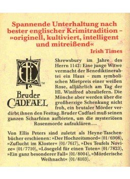 Peters, Ellis - Der Rosenmord (Eredeti cím: The Rose Rent), null 1986 antikvár könyv
