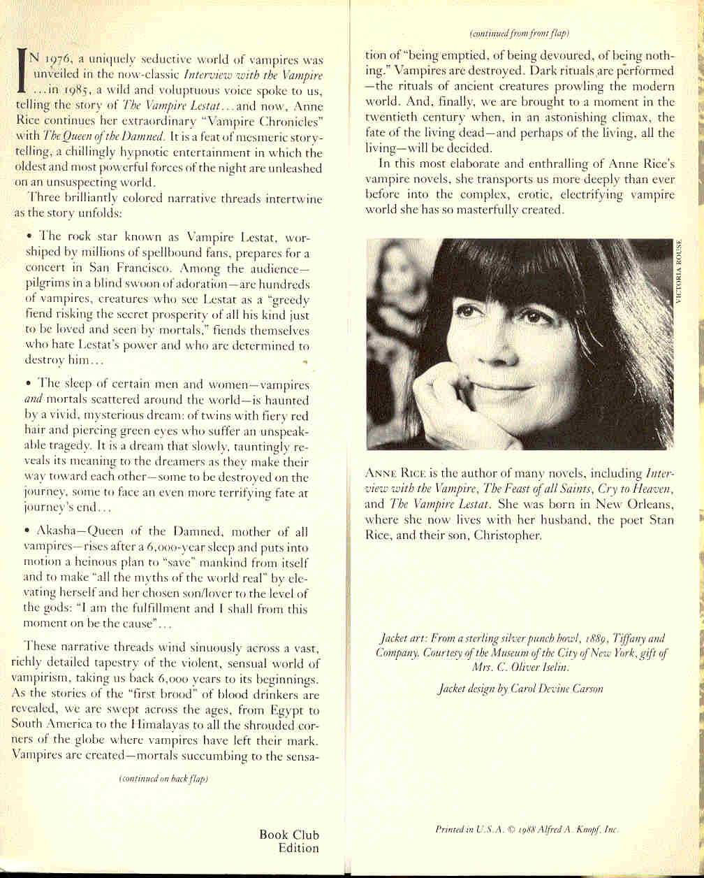 Anne Rice - The Queen of the Damned