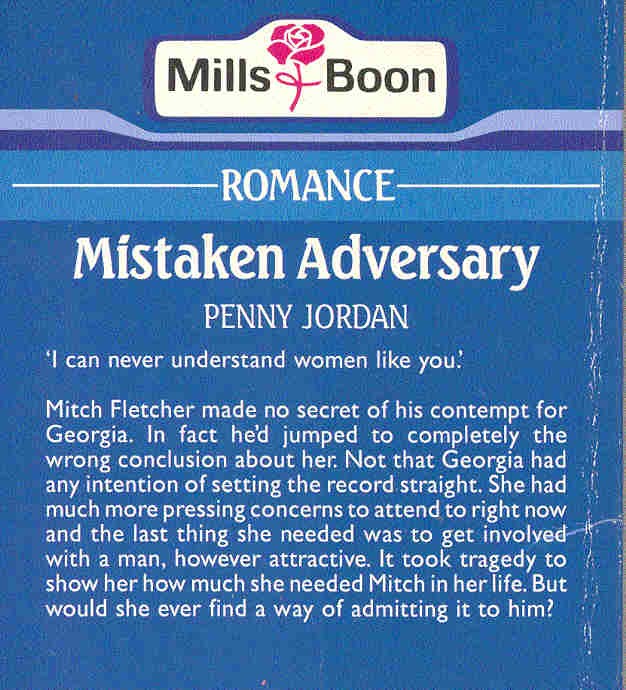Jordan, Penny - Mistaken Adversary