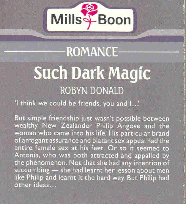 Donald, Robyn - Such Dark Magic
