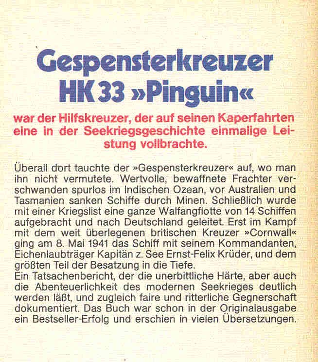 BRENNECKE, JOCHEN - Gespenster Kreuzer HK33