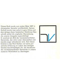 Nee, Watchman - Das normale Gemeindeleben Nee, Watchman - Das normale Gemeindeleben, null 1968 antikvár könyv