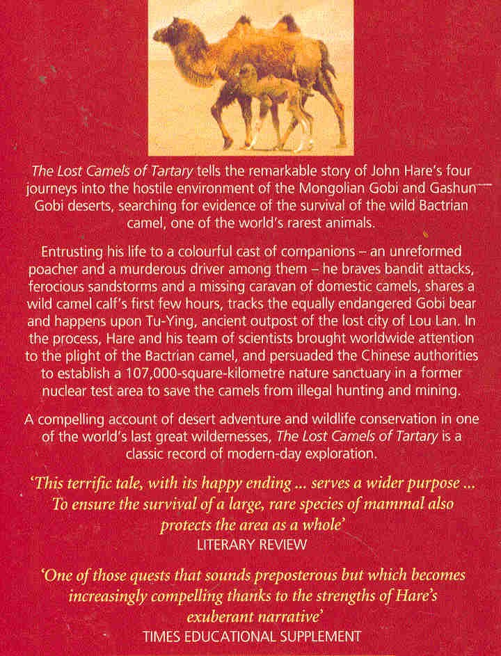 HARE, JOHN - The Lost Camels of Tartary - A Quest Into Forbidden China