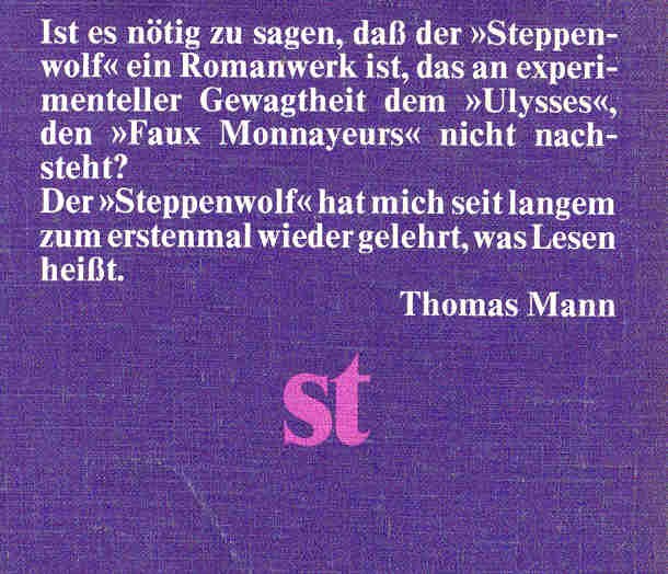 Hermann Hesse - Der Steppenwolf
