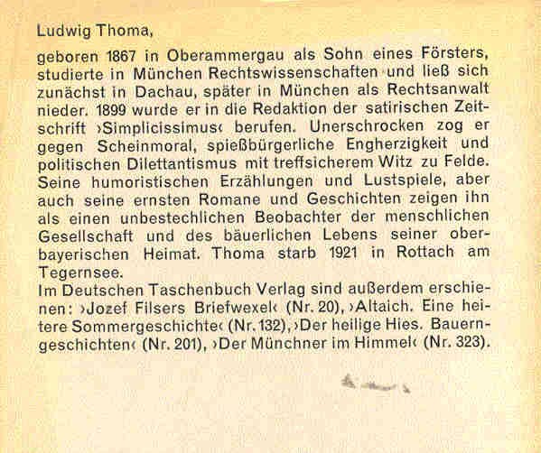 Thoma, Ludwig - Der Wittiber