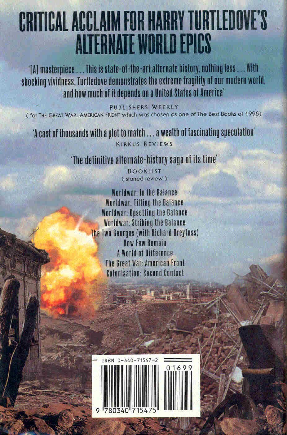 TURTLEDOVE, HARRY - The Great War: Walk in Hell