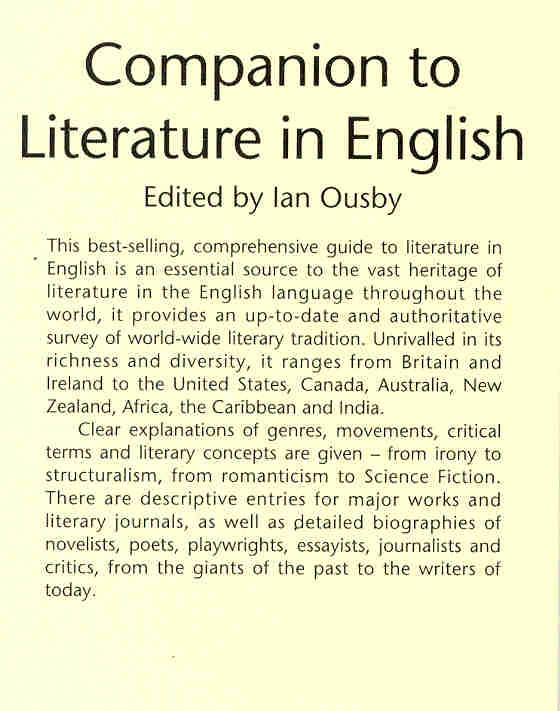 OUSBY, IAN - Companion to Literature in English