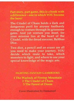 Jackson, Steve - The Citadel of Chaos Jackson, Steve - The Citadel of Chaos, null 1986 antikvár könyv