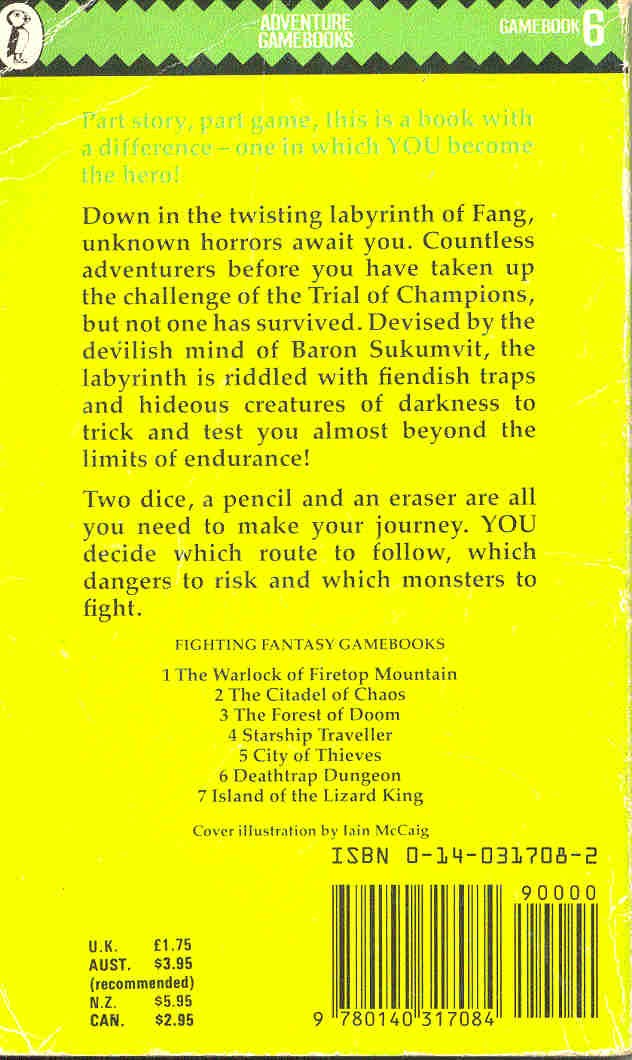Livingstone, Ian - Deathtrap Dungeon