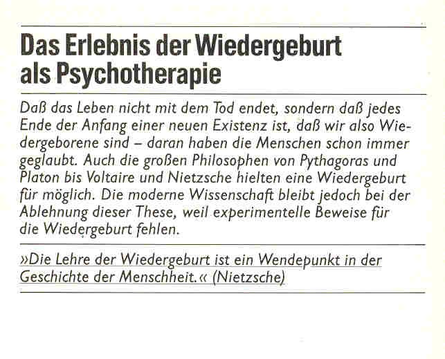 Thorwald Dethlefsen - Das Erlebnis der Wiedergeburt