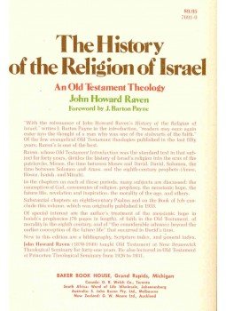 RAVEN, JOHN HOWARD - The History of the Religion of Israel, null 1979 antikvár könyv