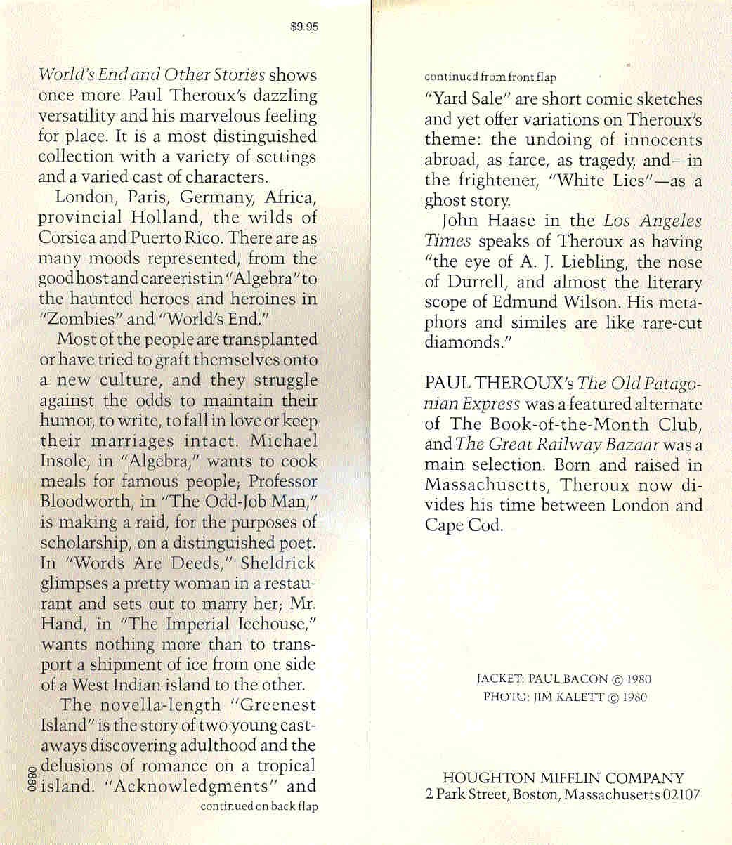 Paul Theroux - Wold's End and Other Stories