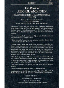 BUTTERFIELD-FIRDLAENDER-KLINE - The Book of Abigail and John - Selected Letters of the Adams Family 1762-1784, null 1976 antikvár könyv