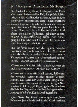 Thompson, Jim - After Dark, My Sweet Thompson, Jim - After Dark, My Sweet, null 1993 antikvár könyv