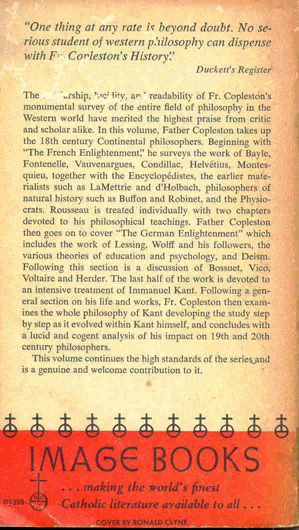 Copleston, Frederick - A History of Philosophy Volume 6 Modern Philosophy Part II. Kant