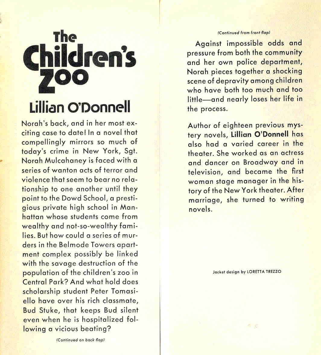 O'DONNELL, LILLIAN - The Children's Zoo