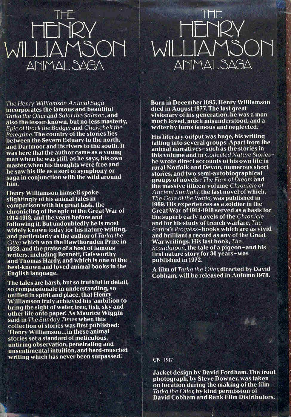 WILLIAMSON, HENRY - Animal Saga