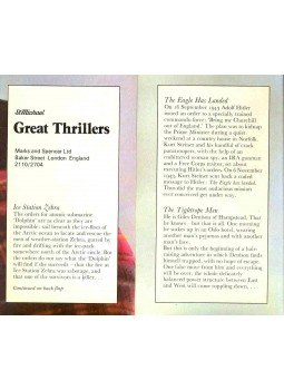 - Great Thrillers - ALISTAIR MacLEAN: Ice Station Zebra, JACK HIGGINS: The Eagle has Landed, DESMOND BAGLEY: The Tightrope Men, null 0 antikvár könyv