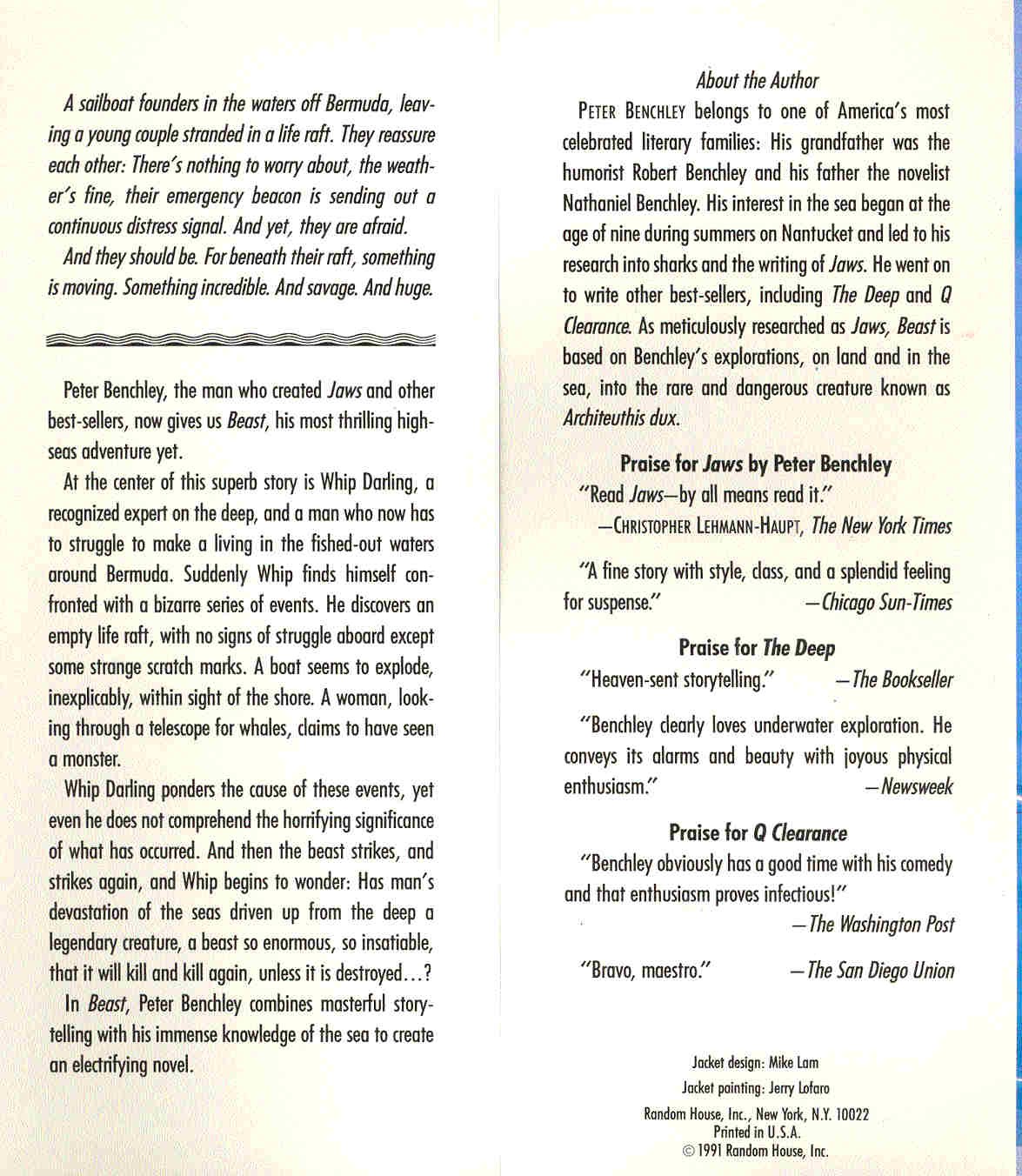 Benchley, Peter - Beast