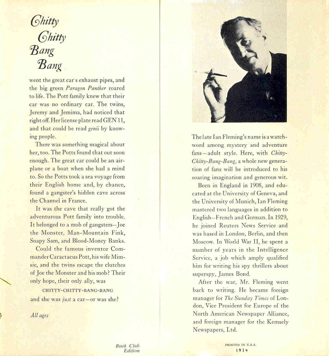 Ian Fleming - Chitty Chitty Bang Bang - The Magical Car