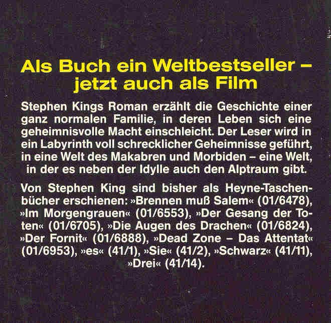 Stephen King - Friedhof der Kuscheltiere
