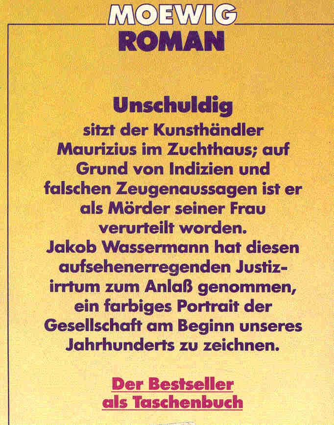 Wassermann Jakob - Der Fall Maurizius