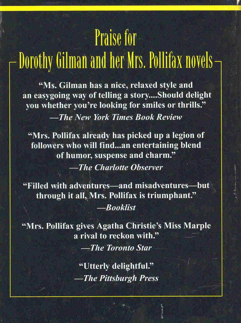 GILMAN, DOROTHY - Mrs. Pollifax and the Lion Killer