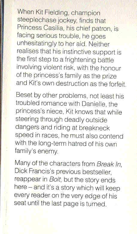 Francis, Dick - Bolt
