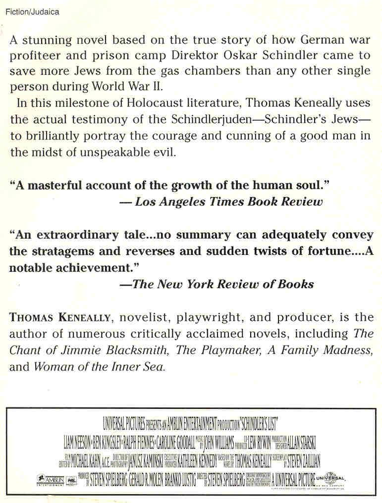 Thomas Keneally - Schindler's List
