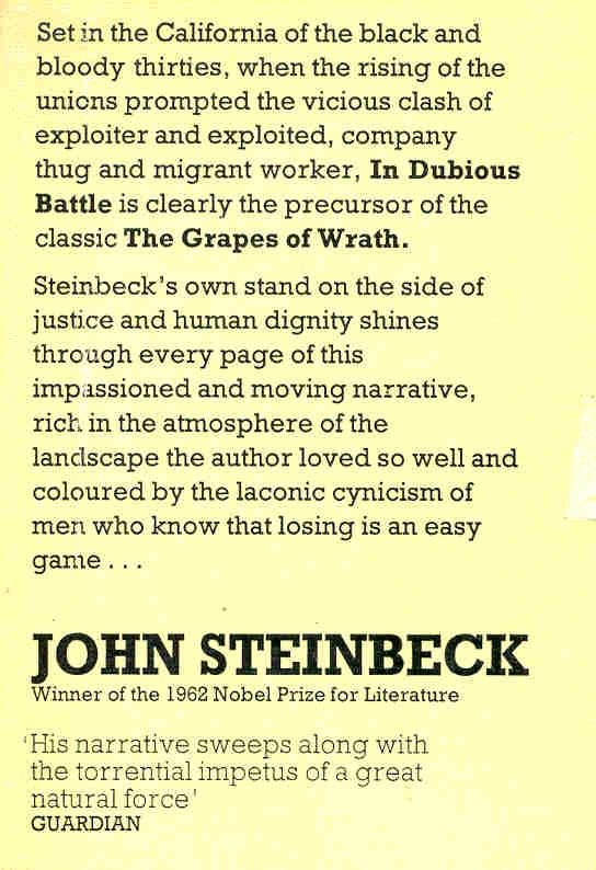 John Steinbeck - In Dubious Battle