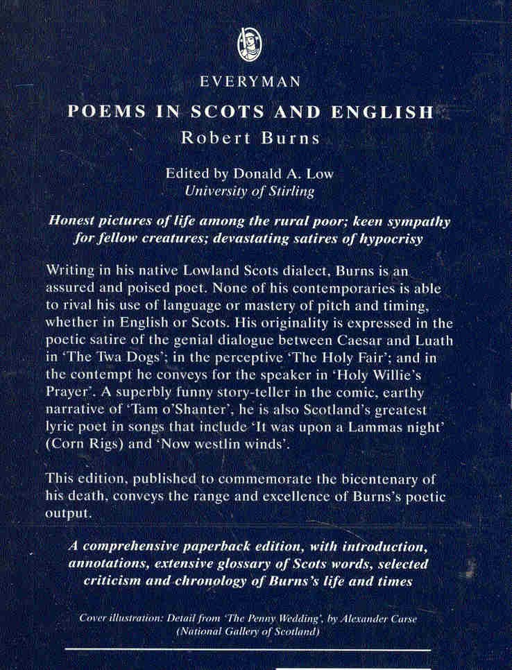 Burns Róbert - Poems in Scots and English