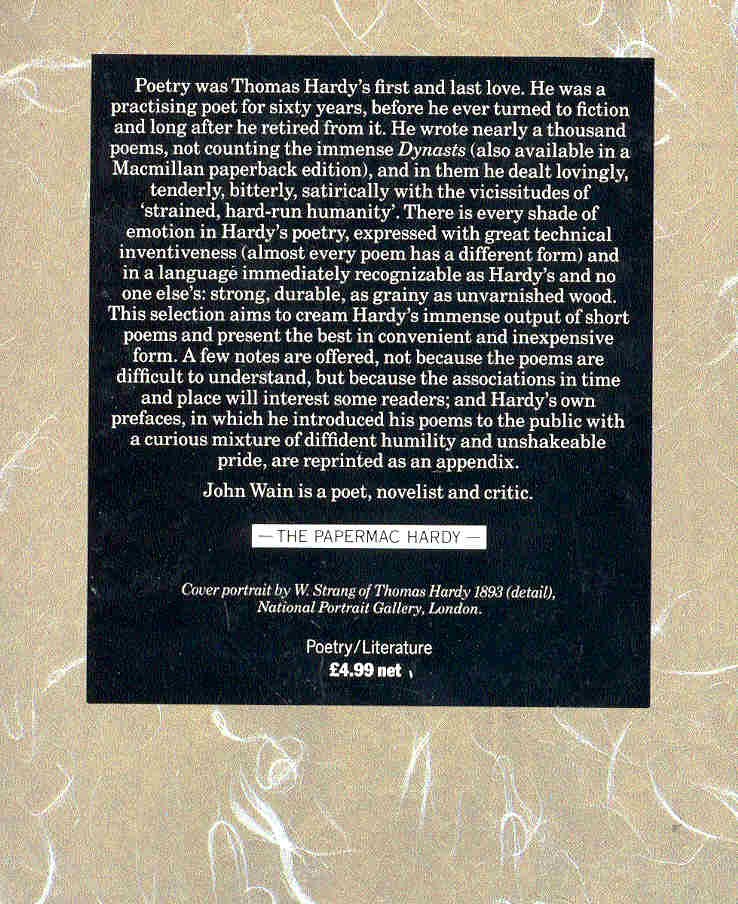 Thomas Hardy - Selected Shorter Poems