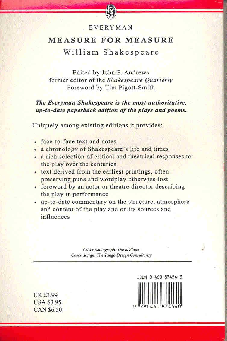 William Shakespeare - Measure for Measure